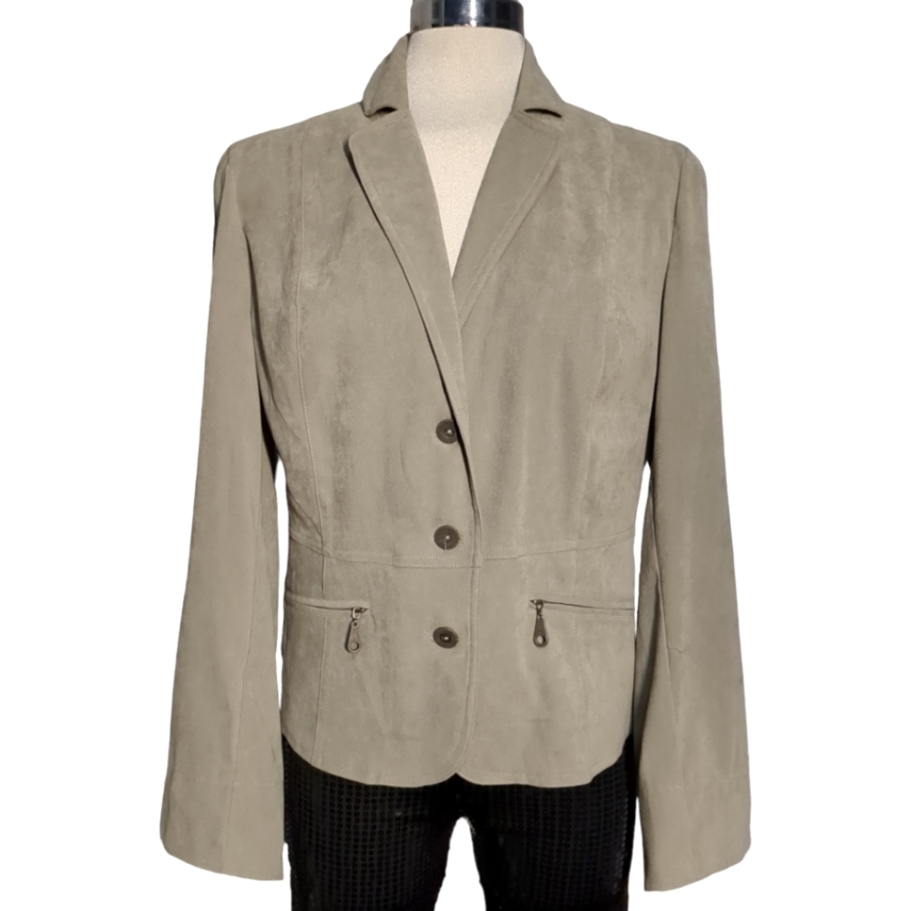 Nancy Clear Green Pale Blazer Size M